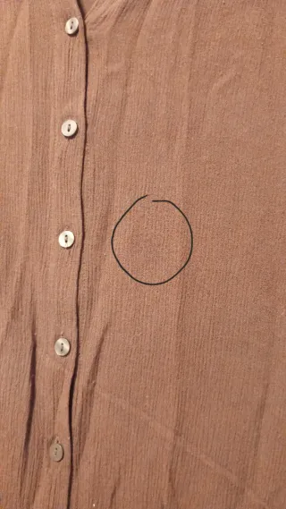 REGALO Camisa Stradivarius Marrón Talla L