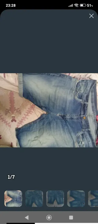 2 pantalones cortos vaqueros talla XXXL.prec todo