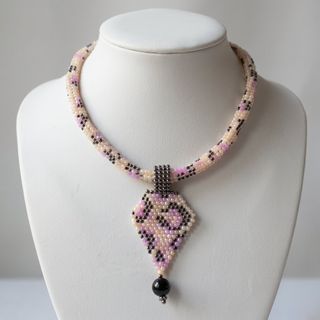 Collana Artigianale Leopardata stile boho chic