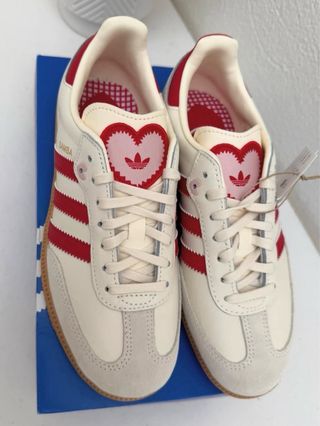 Zapatillas Adidas Samba Rojas y Blancas