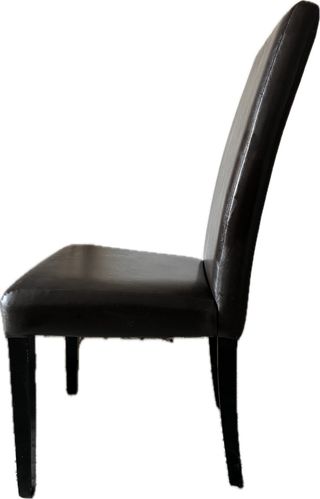 Sillas comedor respaldo alto cuero negro