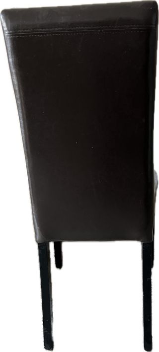 Sillas comedor respaldo alto cuero negro