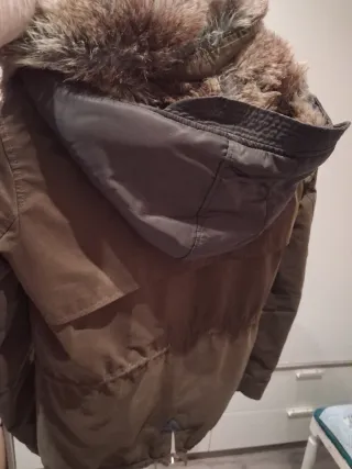 Abrigo Zara Talla S Verde Militar