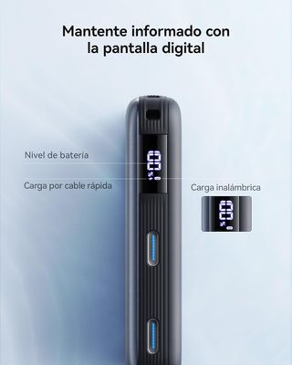 INIU PowerBank 10000mAh Qi2 25W PD 45W Cavo USB-C