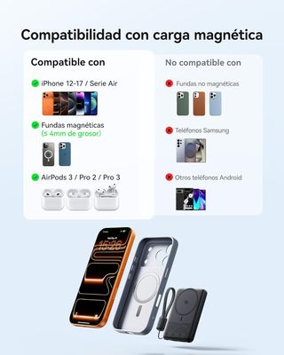 INIU PowerBank 10000mAh Qi2 25W PD 45W Cavo USB-C