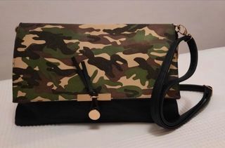 Bolso Camuflaje Beige y Verde