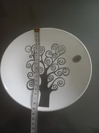 Piatto in vetro decorato Albero della Vita