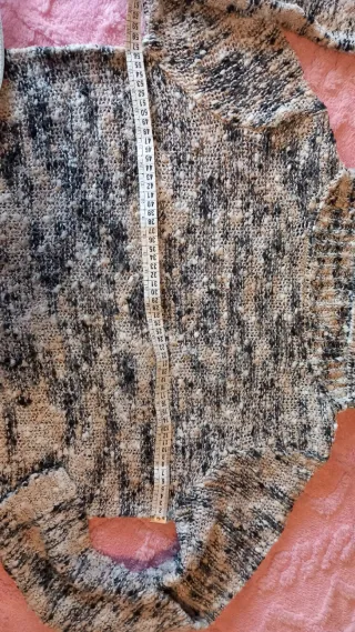 Jersey cuello vuelto gris talla L