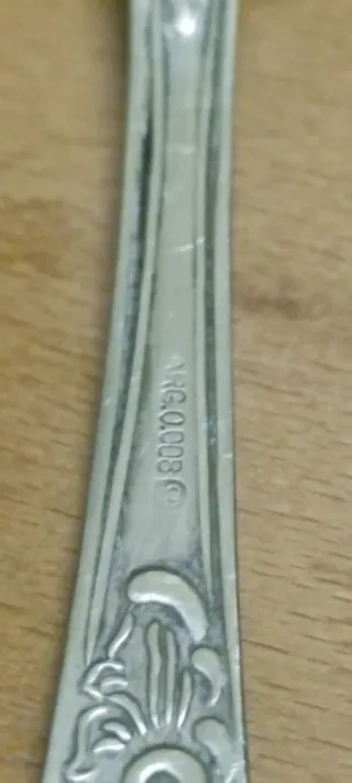 Cuchara y Tenedor Plata 800