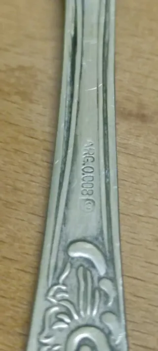 Cuchara y Tenedor Plata 800