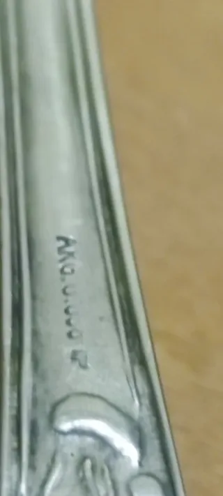 Cuchara y Tenedor Plata 800