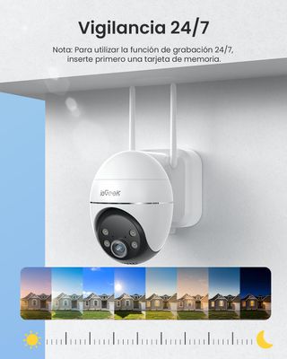 IEGEEK S7 Camara 2K solar 9000mAh 360° AOV IA