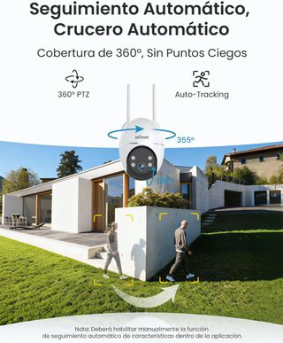 IEGEEK S7 Camara 2K solar 9000mAh 360° AOV IA