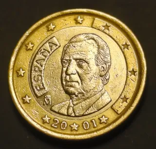 1 EURO ESPAÑA 2001 ERROR