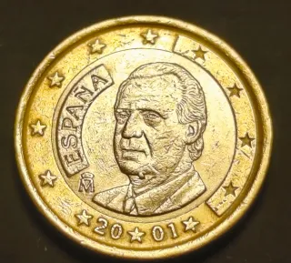 1 EURO ESPAÑA 2001 ERROR