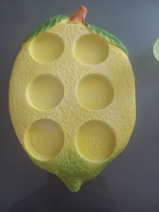 Set 6 bicchierini limoncello + vassoietto limone