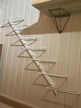 Botellero pared 7 botellas Hierro Blanco