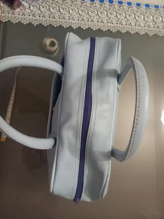 Borsa Hello Kitty similpelle azzurra