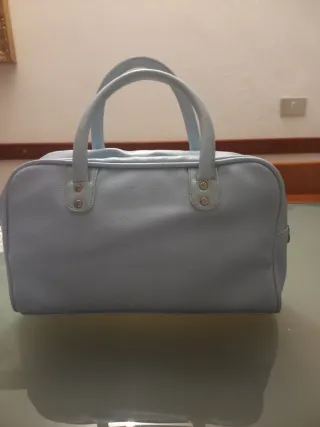 Borsa Hello Kitty similpelle azzurra