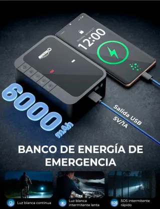 Compresor Aire Portátil 6000mAh