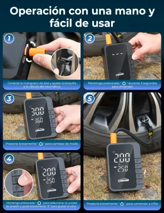 Compresor Aire Portátil 6000mAh