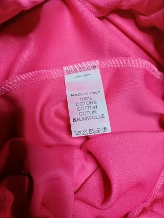 Pantaloni tuta rosa con banda laterale