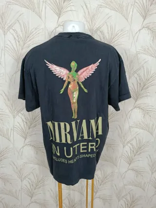 Camiseta Nirvana In Utero Vintage Giant Tag