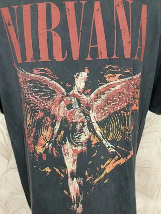 Camiseta Nirvana In Utero Vintage Giant Tag