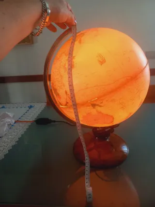 Grande mappamondo lampada