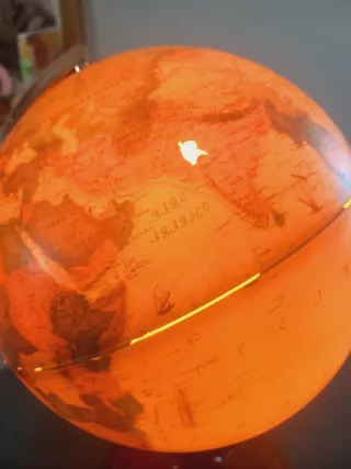 Grande mappamondo lampada