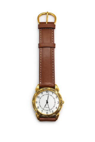 Reloj clásico dorado Quartz Elegante y atemporal