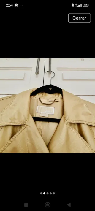 Chaqueta Michael Kors dorada