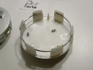 4x Tapacubos Centros Roda Peugeot 60mm Prata