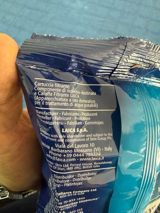 3 Filtros de Agua LAICA bi-flux