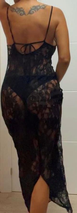 Vestido encaje negro Talla XS/M