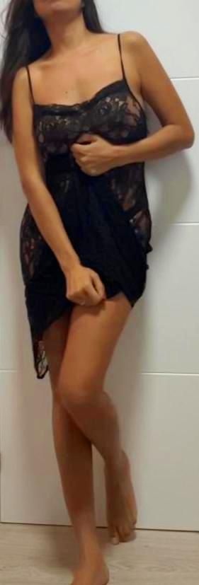 Vestido encaje negro Talla XS/M