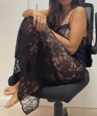 Vestido encaje negro Talla XS/M