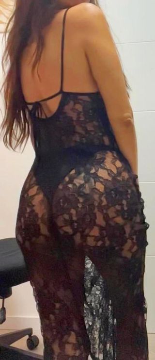 Vestido encaje negro Talla XS/M