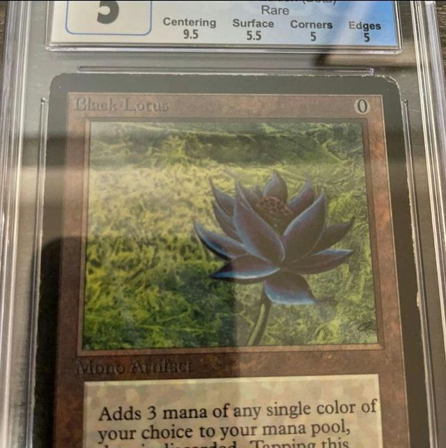 Black Lotus LEB Magic The Gathering CGC 5