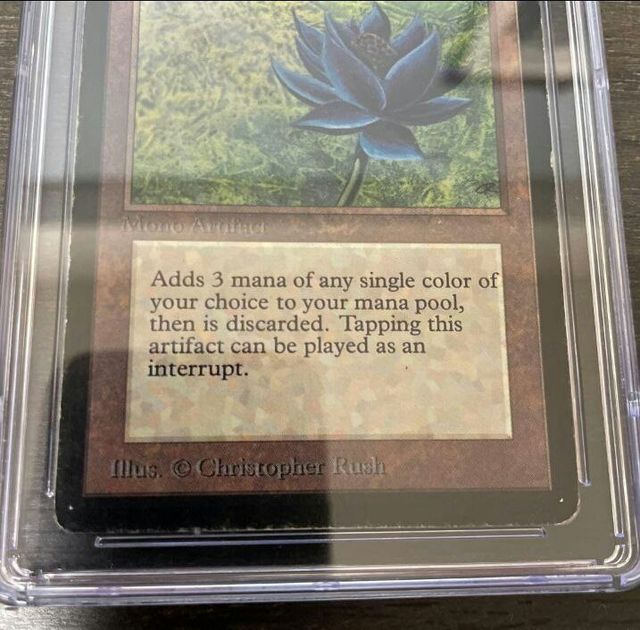 Black Lotus LEB Magic The Gathering CGC 5