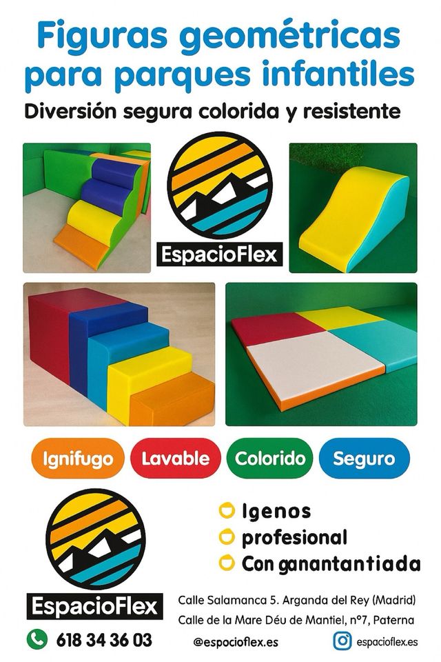 Figuras de espuma para parques infantiles