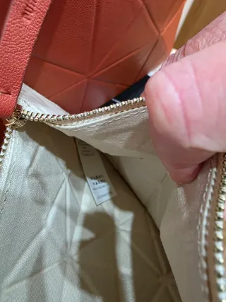 Bolso Purificación García  Blanco, color teja ,