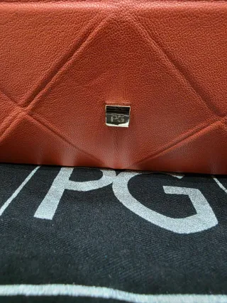 Bolso Purificación García  Blanco, color teja ,