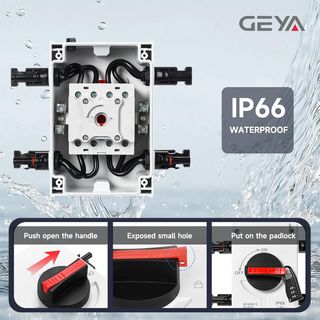 IGEYAPA Interruptor Separación CC Solar 1000V 32A