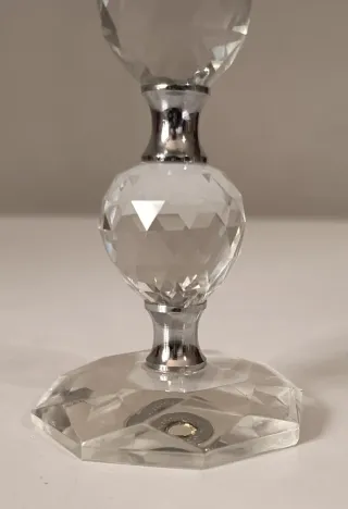 Elegante soprammobile cristallo fiore di Loto