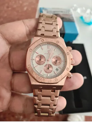 Reloj POEDAGAR Rose Gold cuarzo nuevo