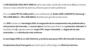 LED 740W LEVEL RW II 3.2 EQUALIZE EN PROMOCION