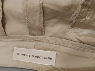 Pantalón Purificación García Talla 44 Beige