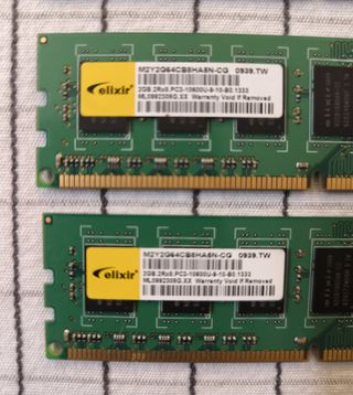 Memoria RAM DDR3 4GB (2x2GB) 1333MHz PC3-10600