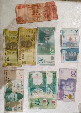 Colección Monedas Y Billetes de Varios Países